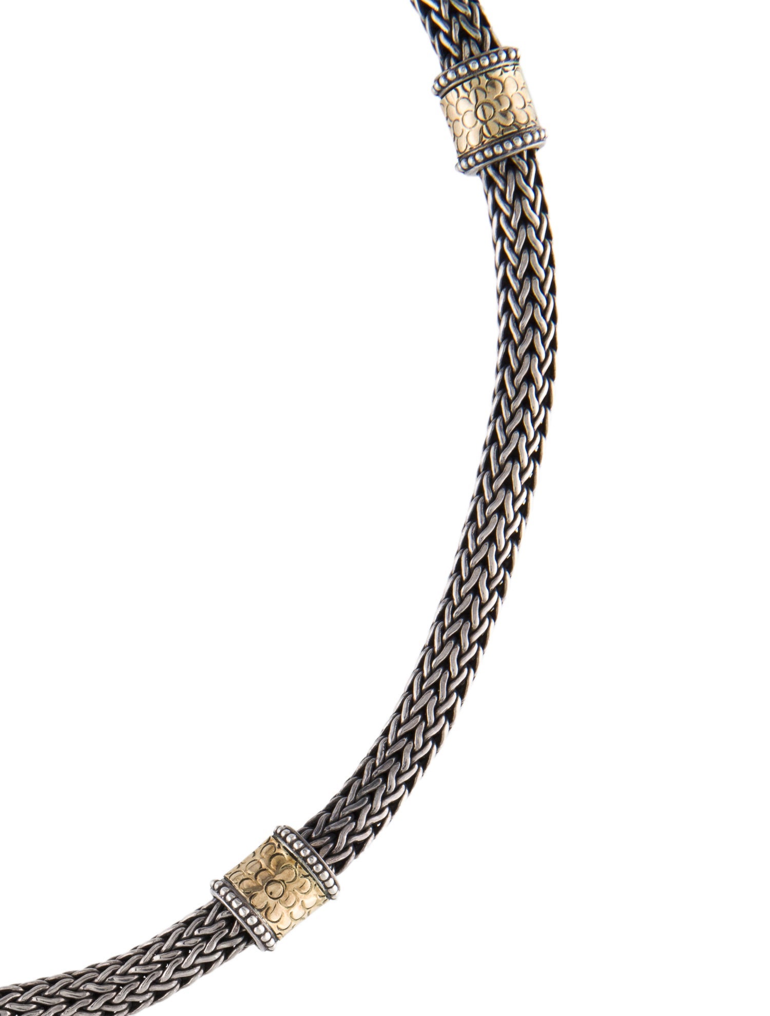 John Hardy Two-Tone Dot Station Necklace
