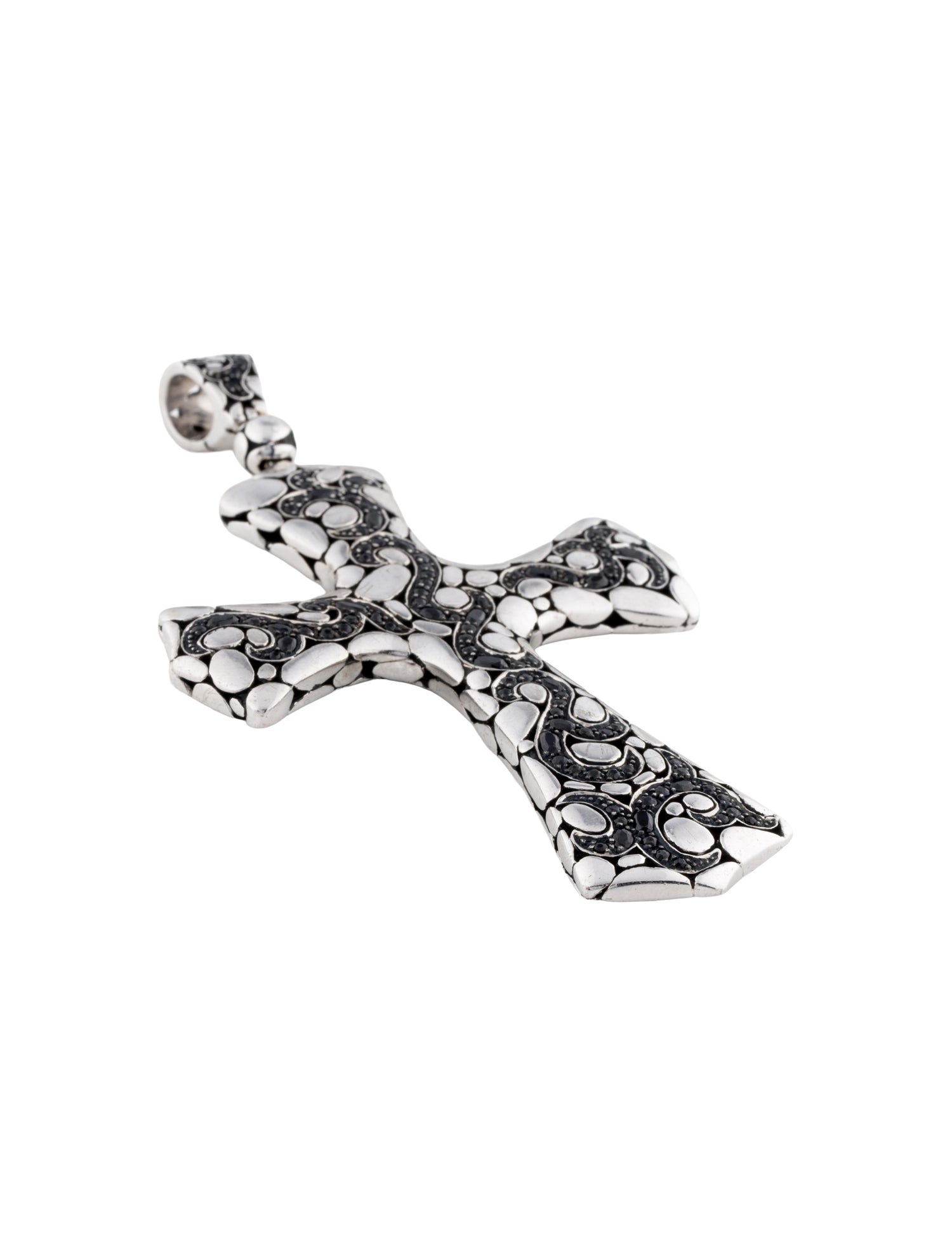 John Hardy Sapphire Dayak Cross Pendant