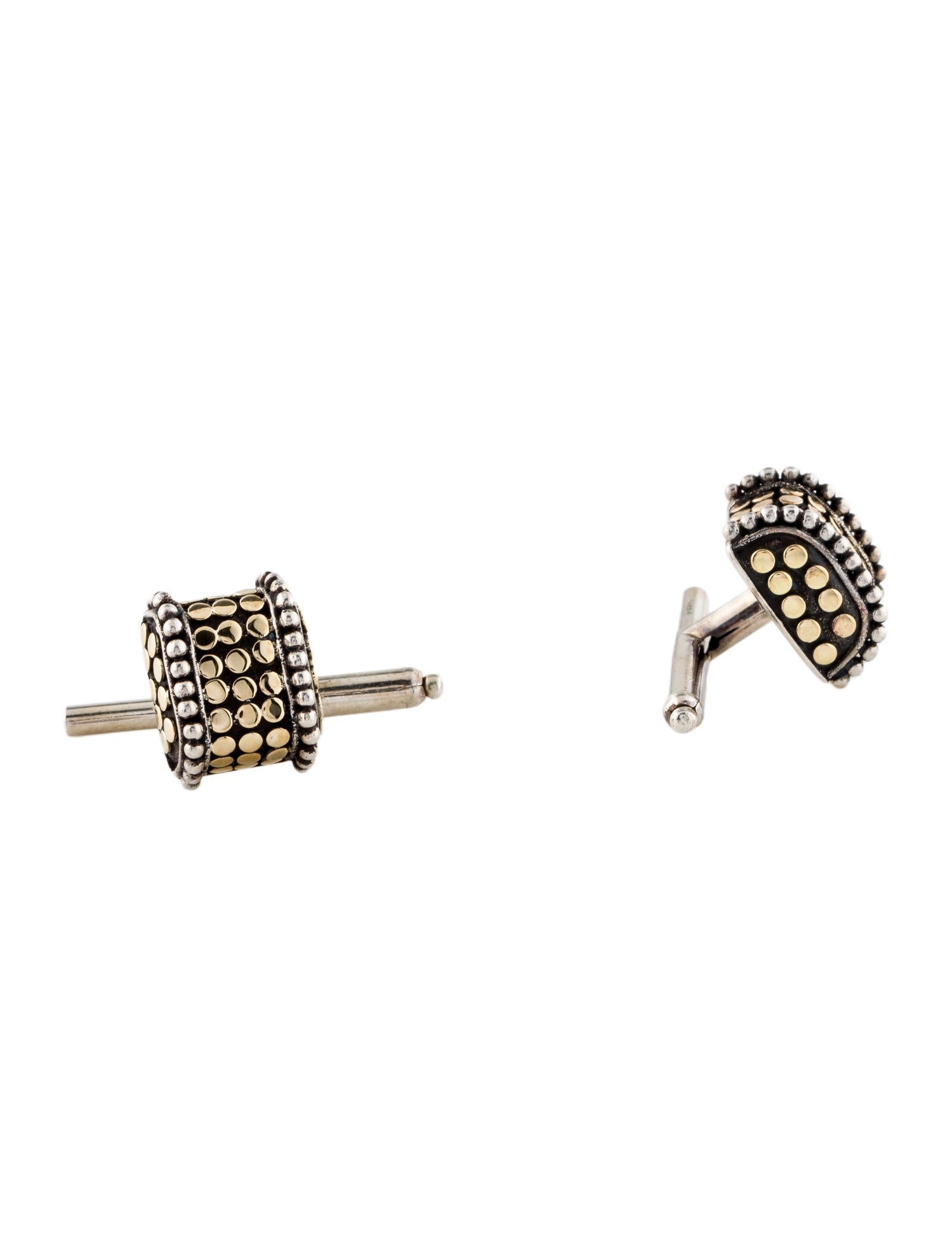 John Hardy John Hardy Two-Tone Dress & Cufflinks Set
