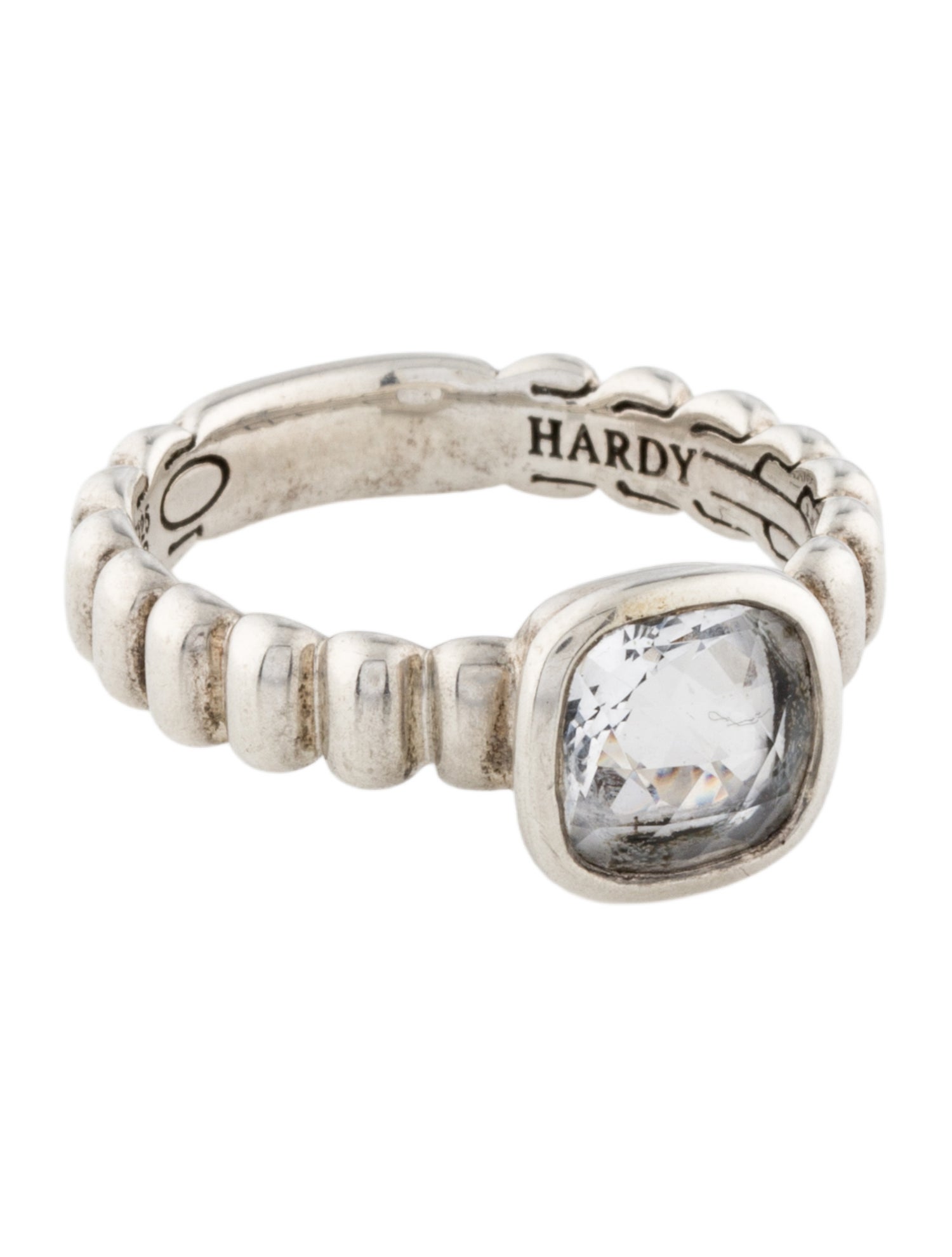 John Hardy Quartz Bedeg Square Ring