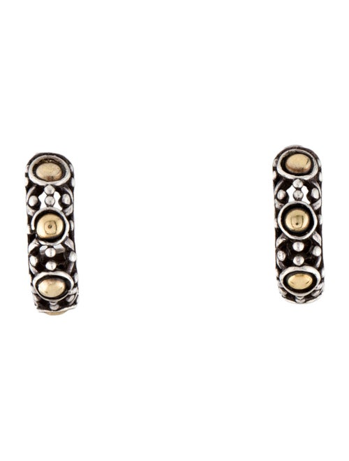 John Hardy Two-Tone Jaisalmer Huggie Earrings