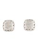 John Hardy Diamond Charved Chain Stud Earrings