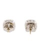 John Hardy Diamond Charved Chain Stud Earrings