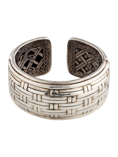 John Hardy Basket Weave Bedeg Kick Cuff