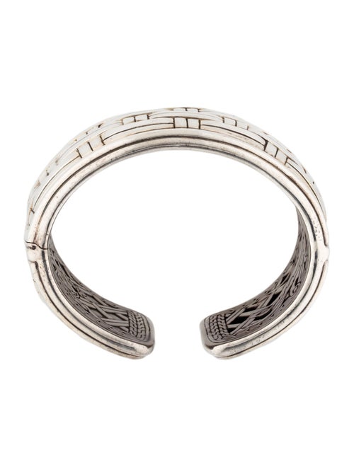John Hardy Basket Weave Bedeg Kick Cuff