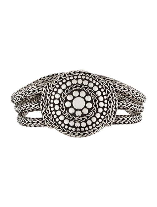 John Hardy Three-Row Dot Medallion Bracelet