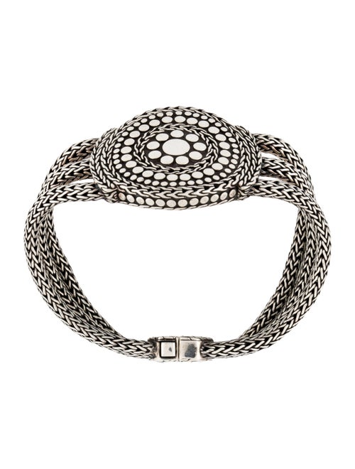 John Hardy Three-Row Dot Medallion Bracelet