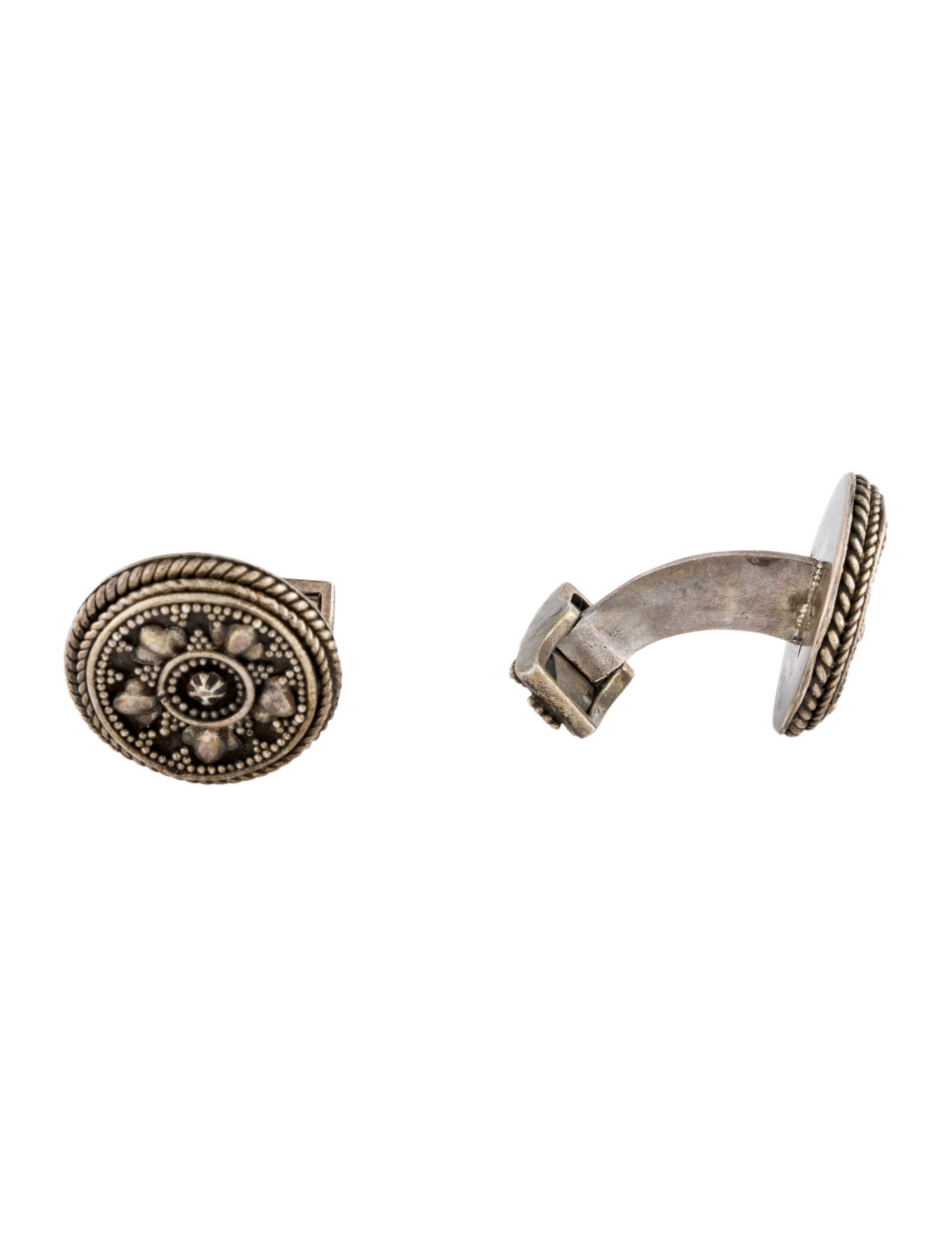 John Hardy Circular Cufflinks