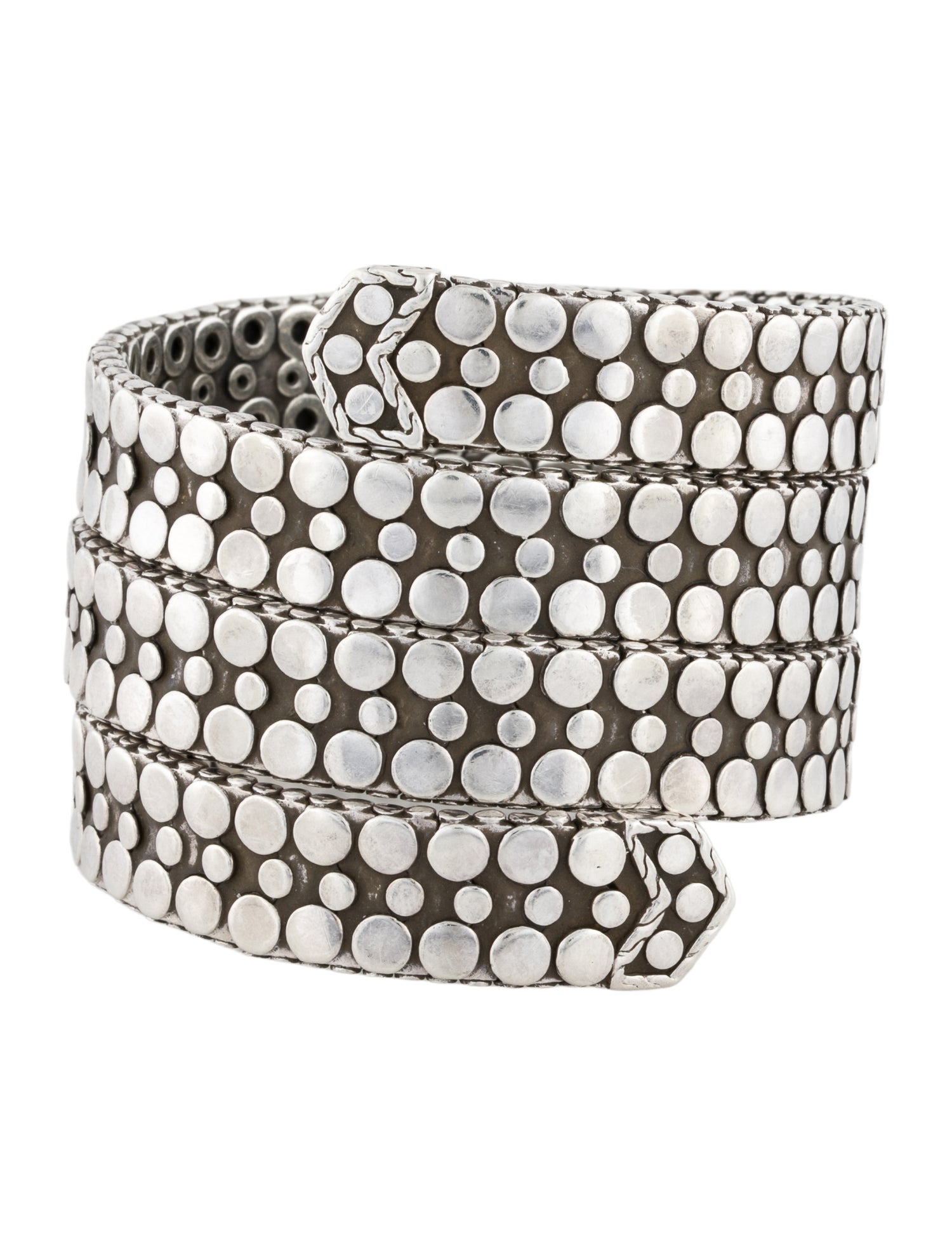 John Hardy Dot Triple Coil Wrap Bracelet