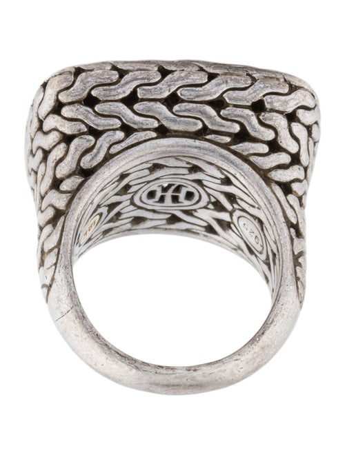 John Hardy Diamond Pave Square Ring