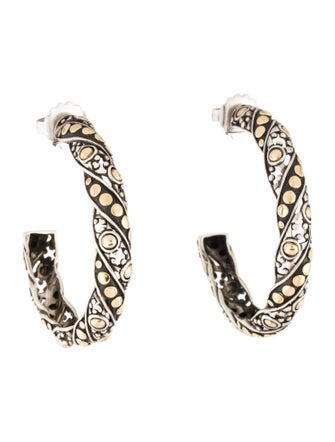 John Hardy Two-Tone Jaisalmer Hoops