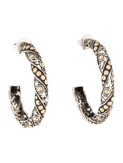 John Hardy Two-Tone Jaisalmer Hoops