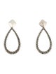John Hardy Classic Chain Open Teardrop Drop Earrings