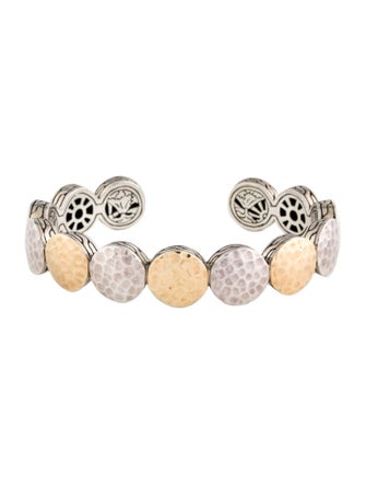 John Hardy Two-Tone Dot Palu Station Flex Cuff Bracelet