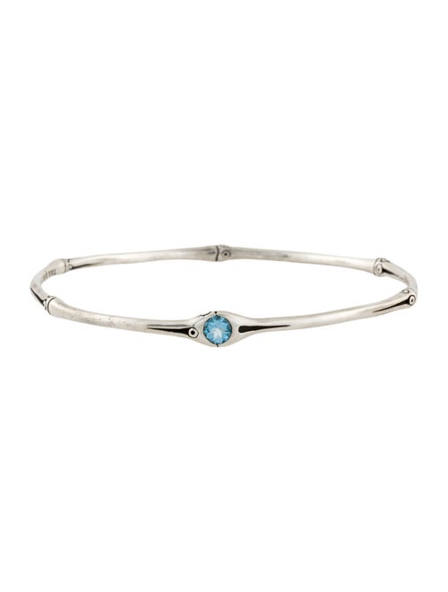 John Hardy Topaz Bamboo Bangle Bracelet