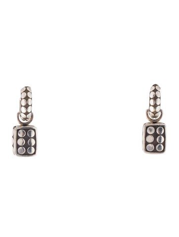 John Hardy Drop Dot Square Earrings