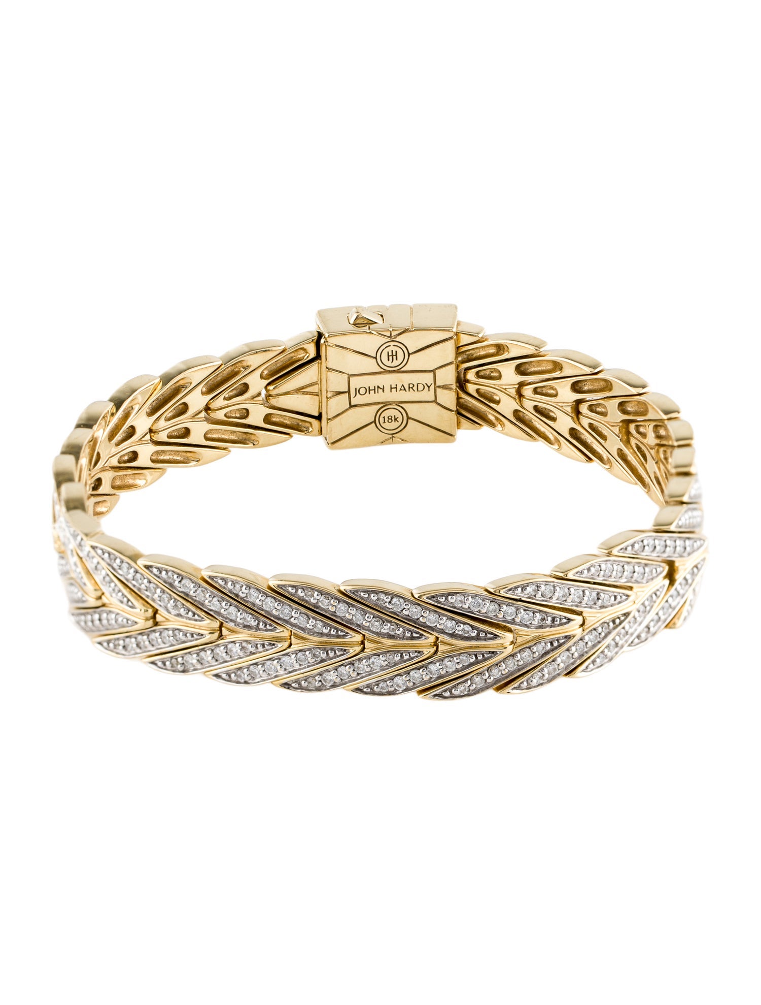 John Hardy 18K Diamond Modern Chain Bracelet