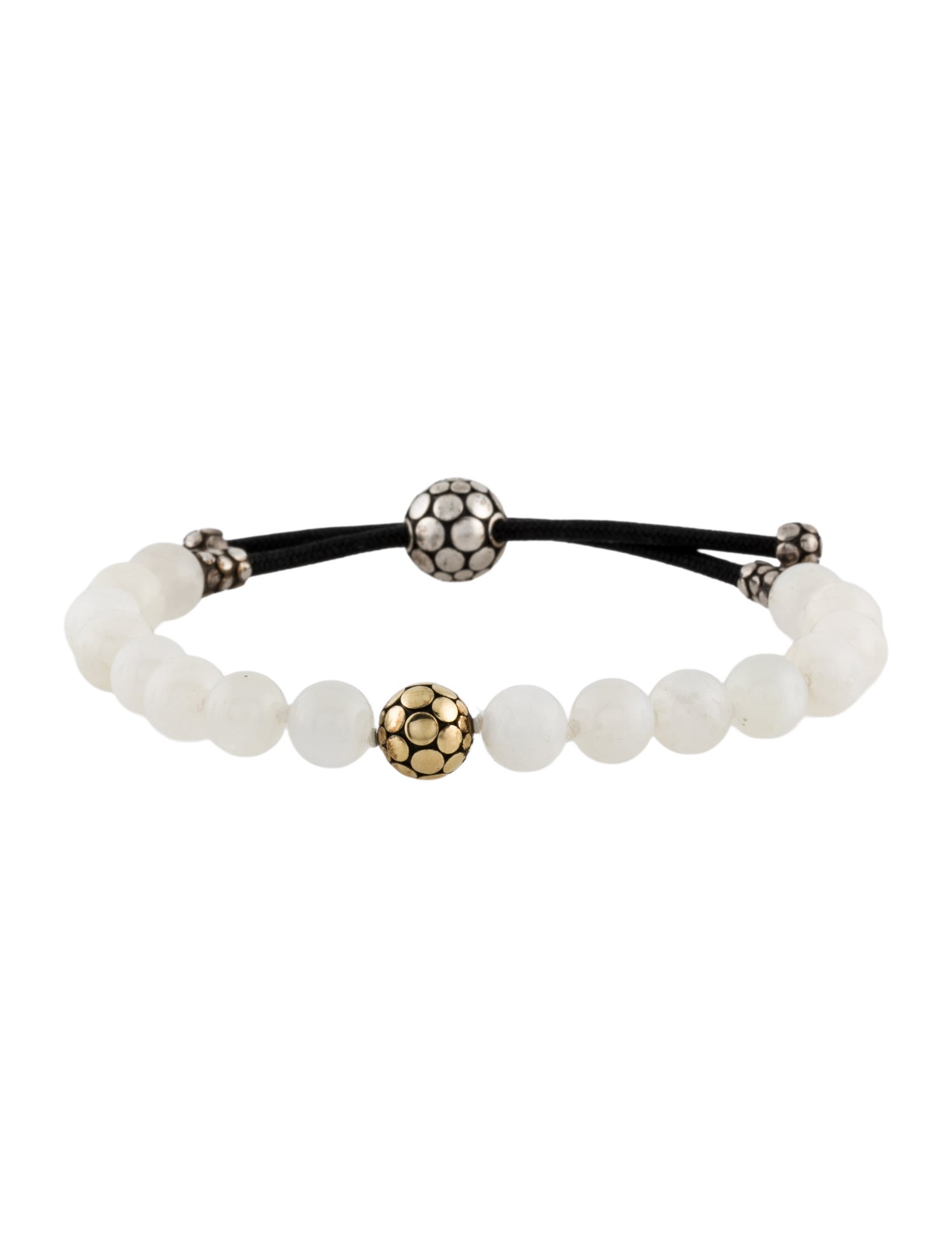 John Hardy Moonstone Dot Bead Bracelet