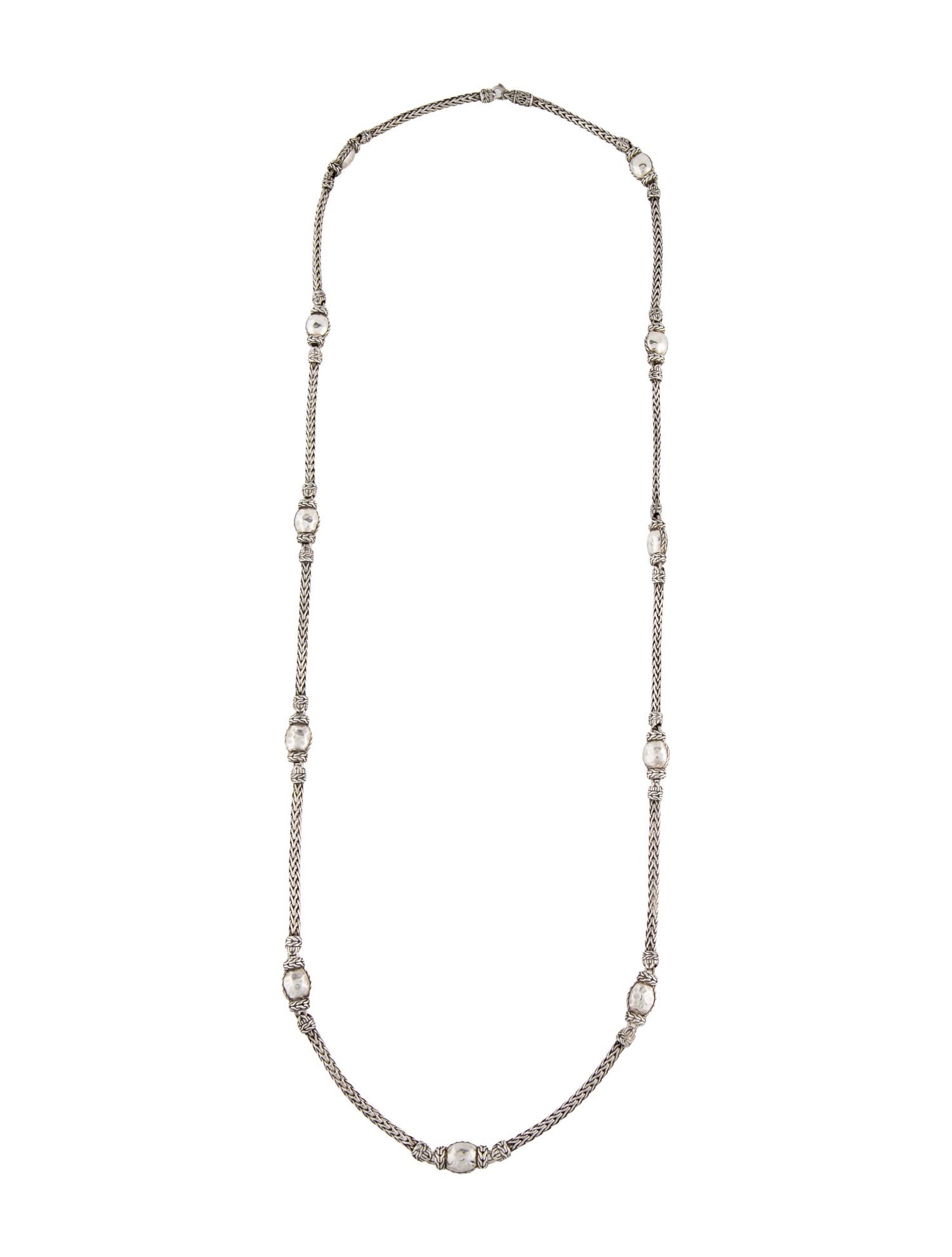 John Hardy Palu Hammered Station Necklace