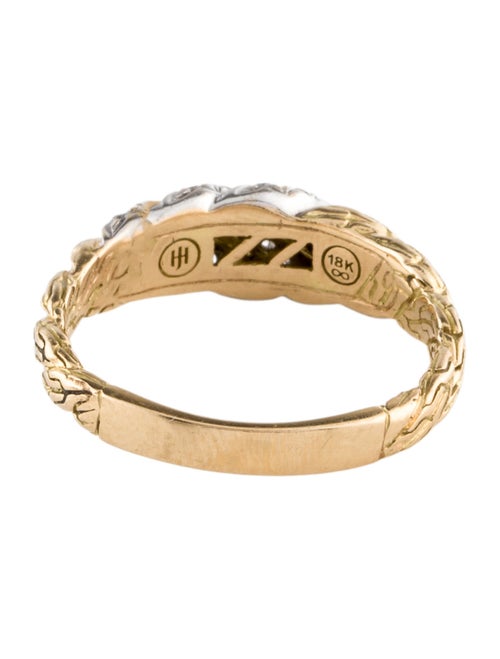 John Hardy 18K Diamond Classic Chain Twisted Band