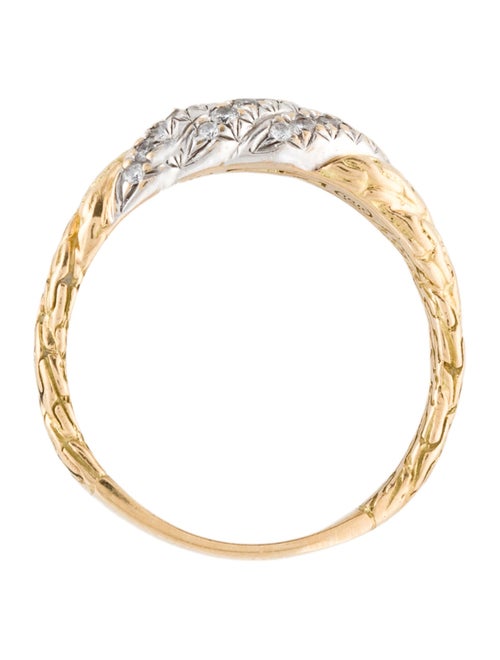 John Hardy 18K Diamond Classic Chain Twisted Band