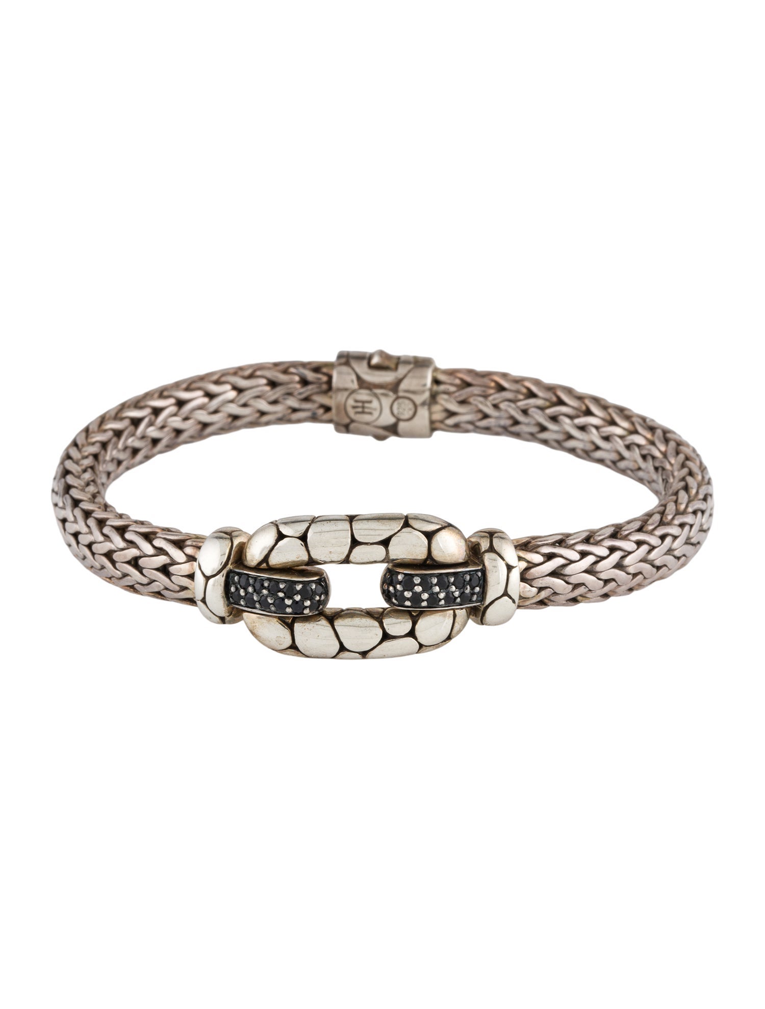 John Hardy Sapphire Kali Pebble Station Bracelet