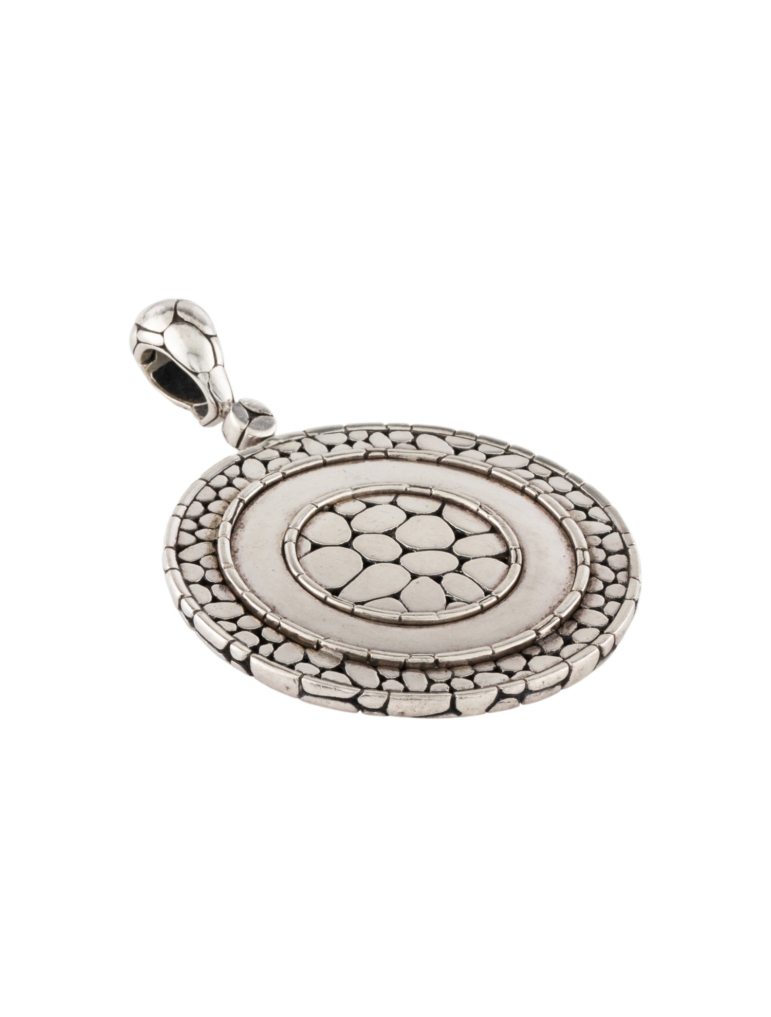 John Hardy Kali Round Pebble Enhancer Pendant
