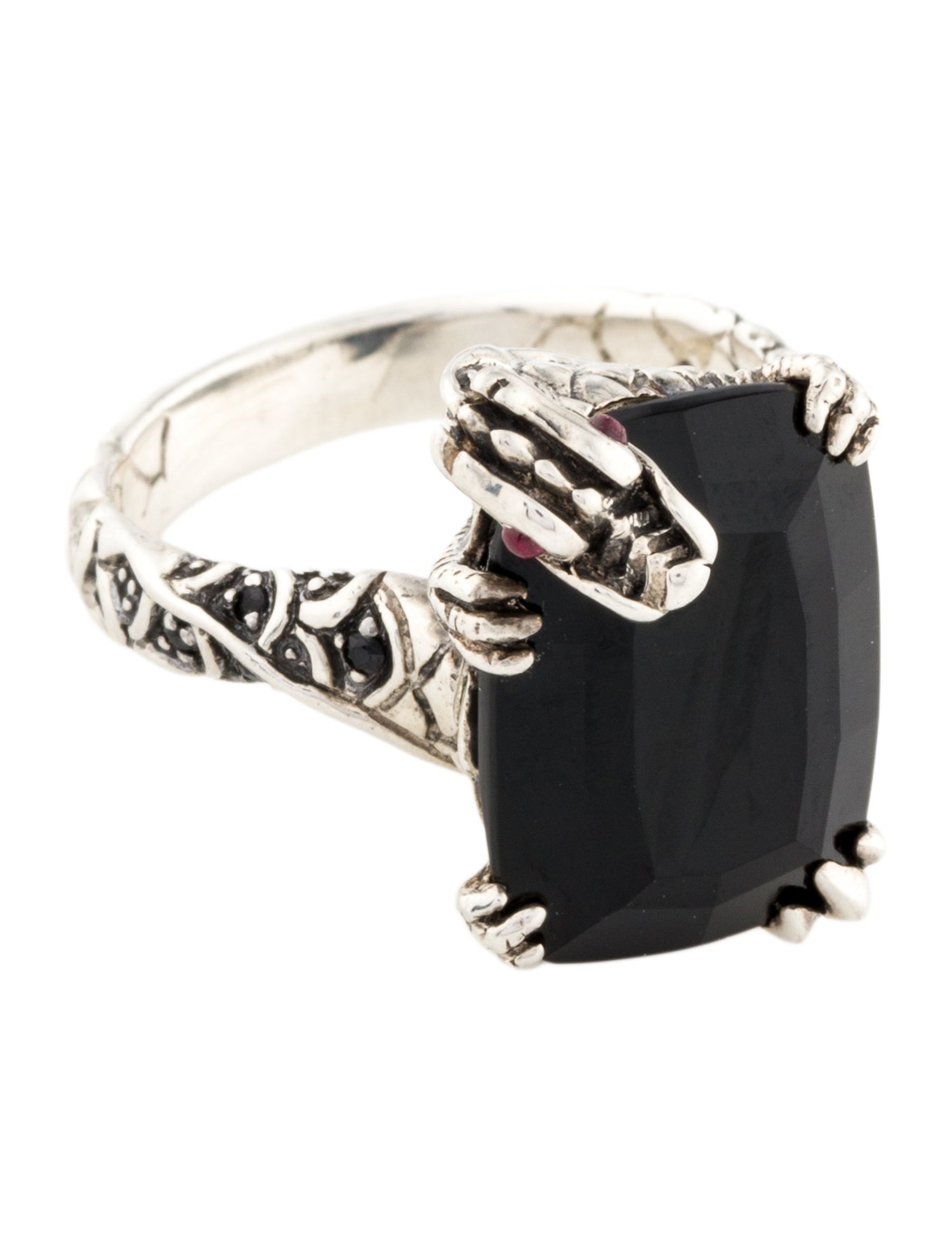 John Hardy Onyx, Sapphire & Ruby Naga Cocktail Ring