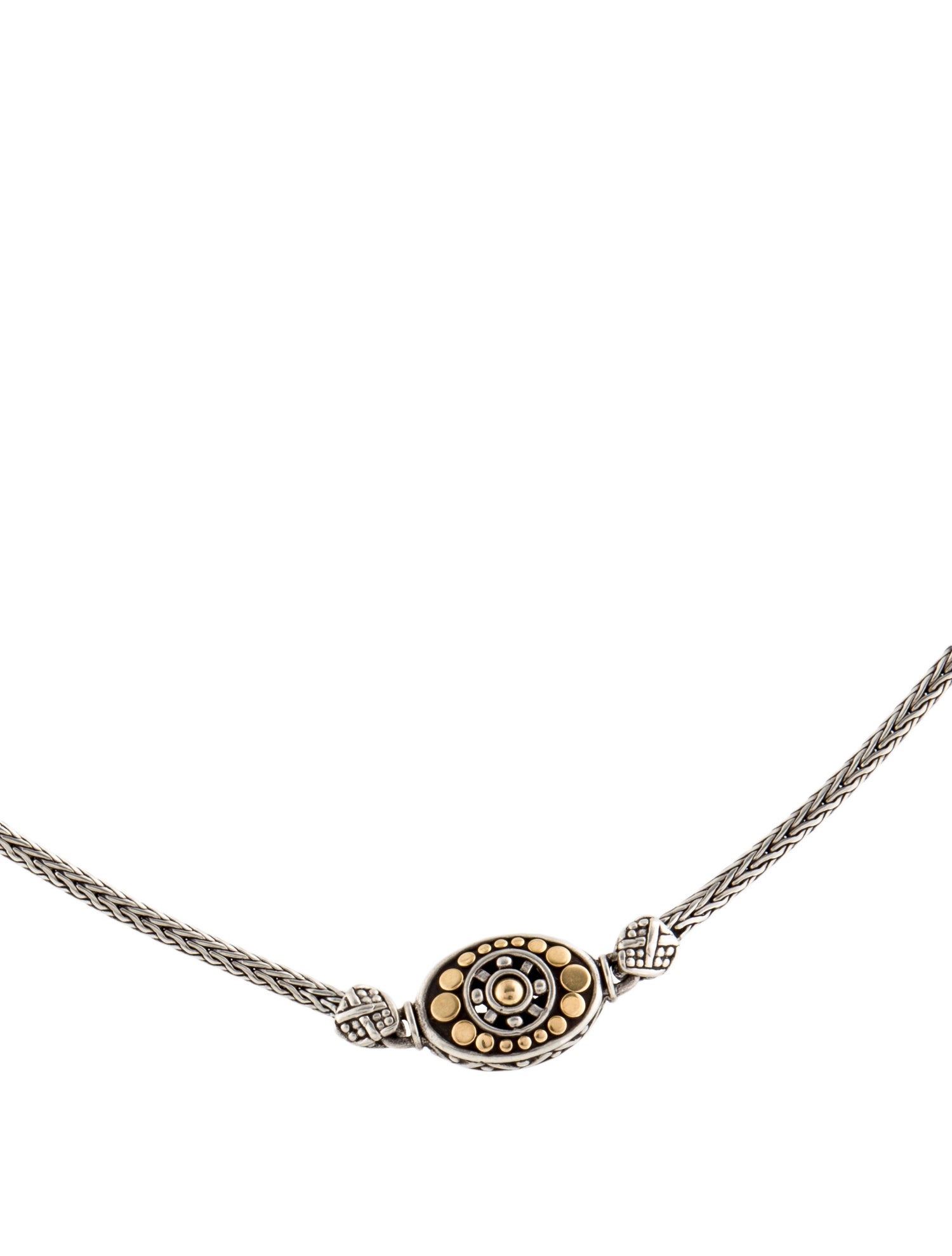 John Hardy Two-Tone Dot Station Necklace