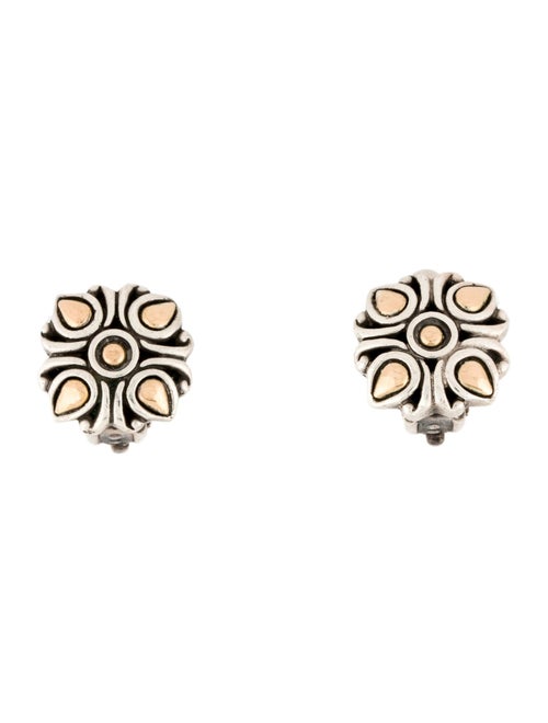 John Hardy Two-Tone Jaisalmer Square Stud Earrings
