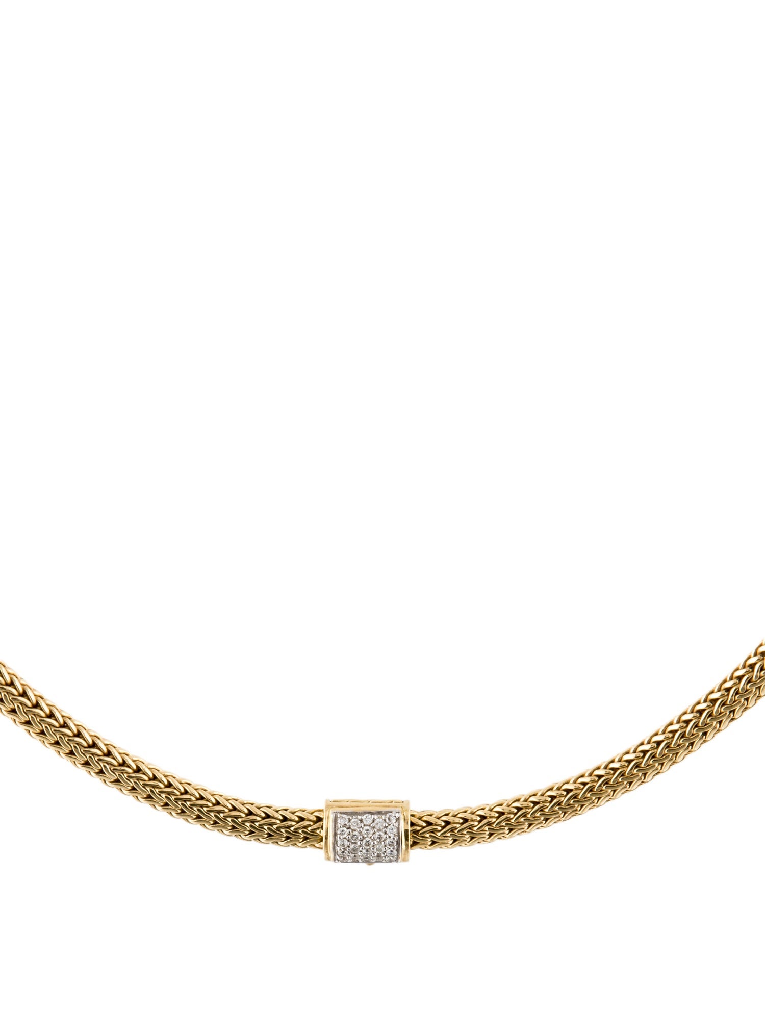 John Hardy 18K Diamond Icon Chain Necklace