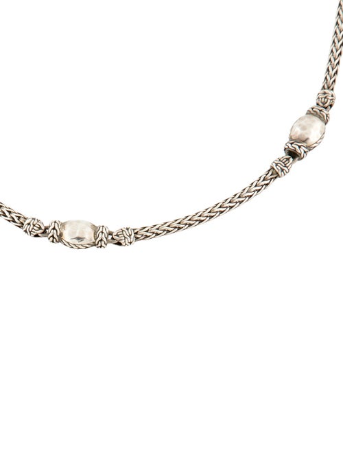 John Hardy Hammered Palu Station Chain Necklace