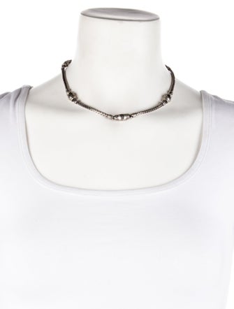 John Hardy Hammered Palu Station Chain Necklace