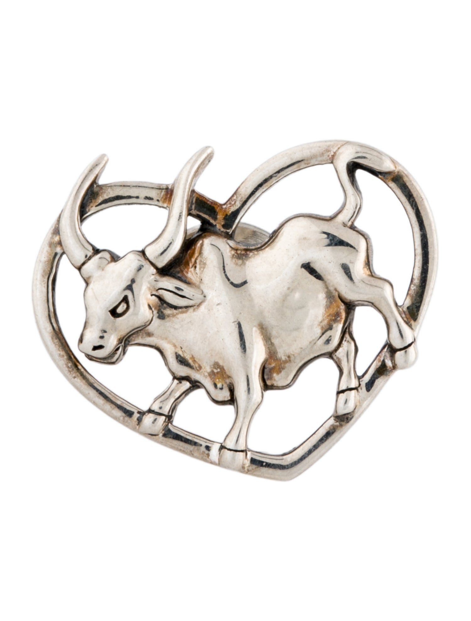 John Hardy Zodiac Bull Lapel Pin