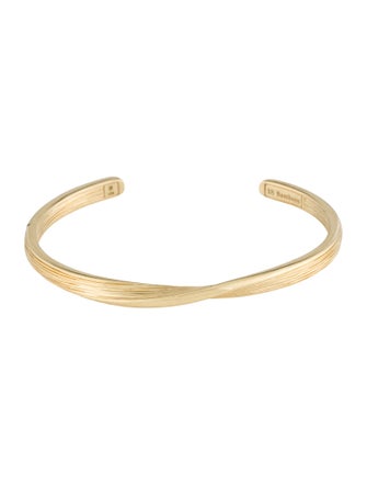 John Hardy 18K Striated Cuff Bracelet