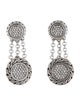 John Hardy Essential Pavé Diamond Circular Link Drop Earrings