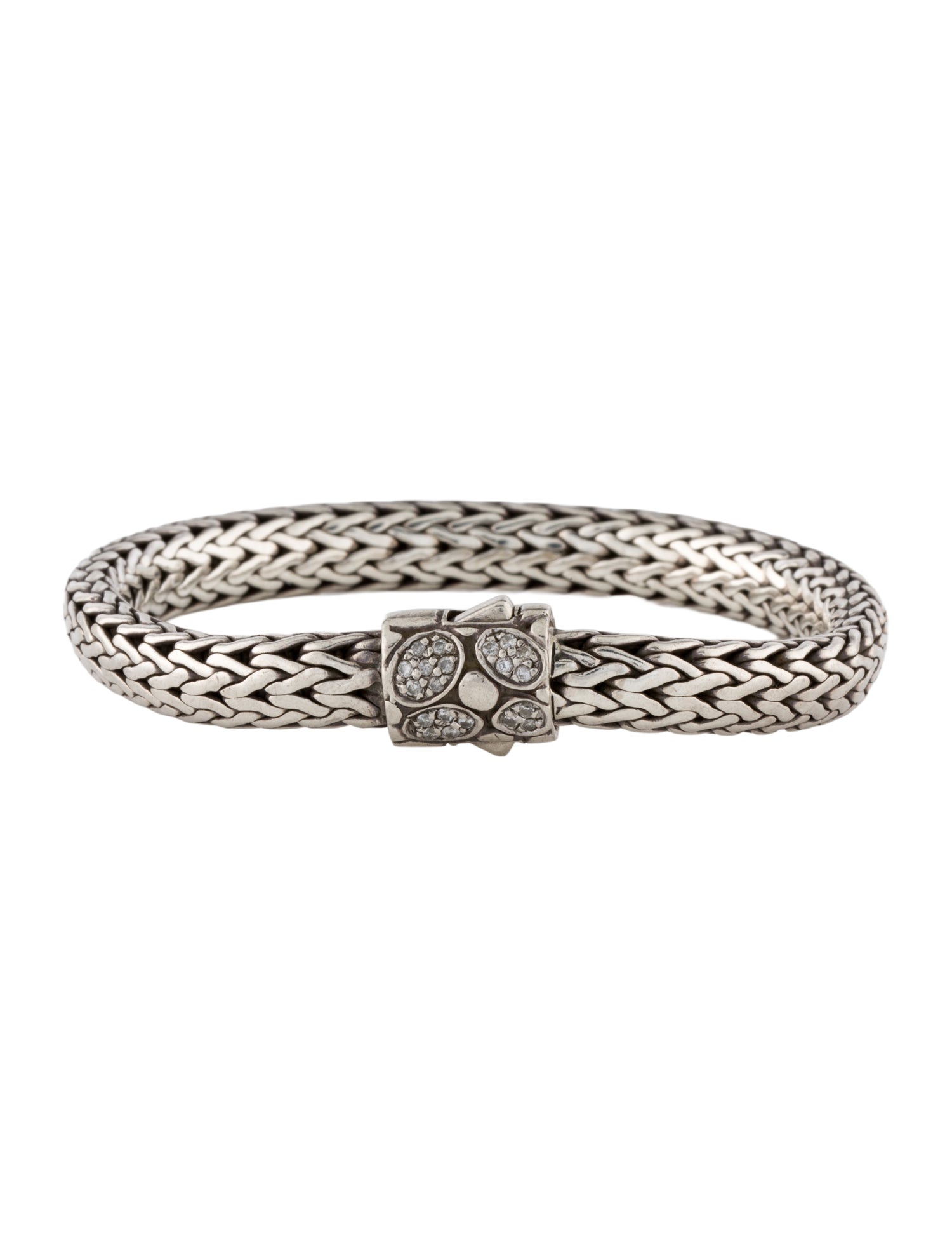 John Hardy Diamond Chain Link Bracelet