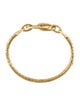 John Hardy 18K Classic Chain Hammered Slim Chain Hinged Bangle Bracelet