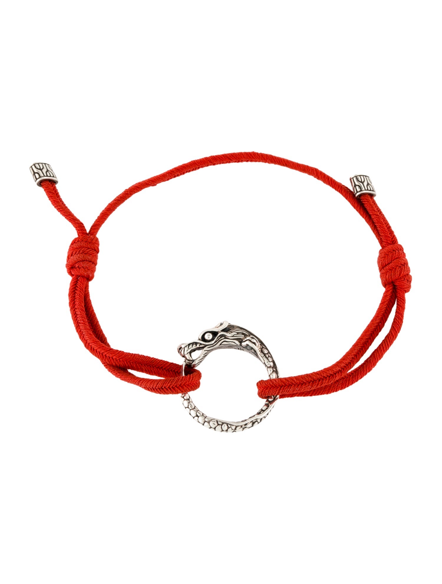 John Hardy Naga Dragon Station Black Cotton Cord Bracelet
