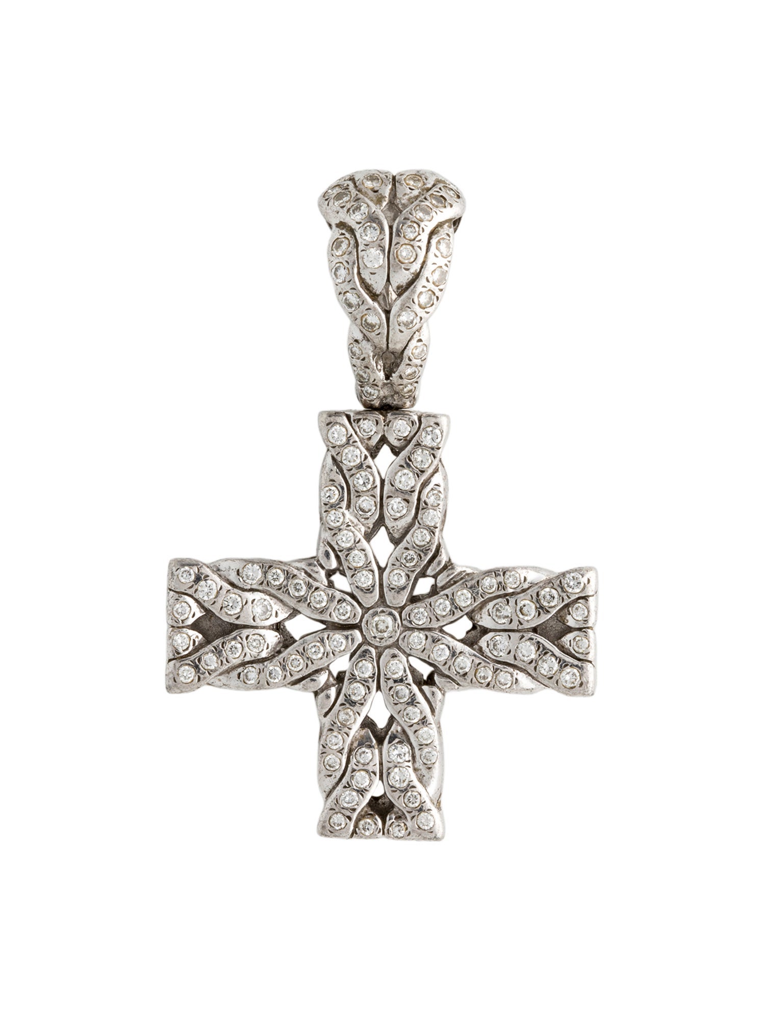 John Hardy Diamond Cross Pendant