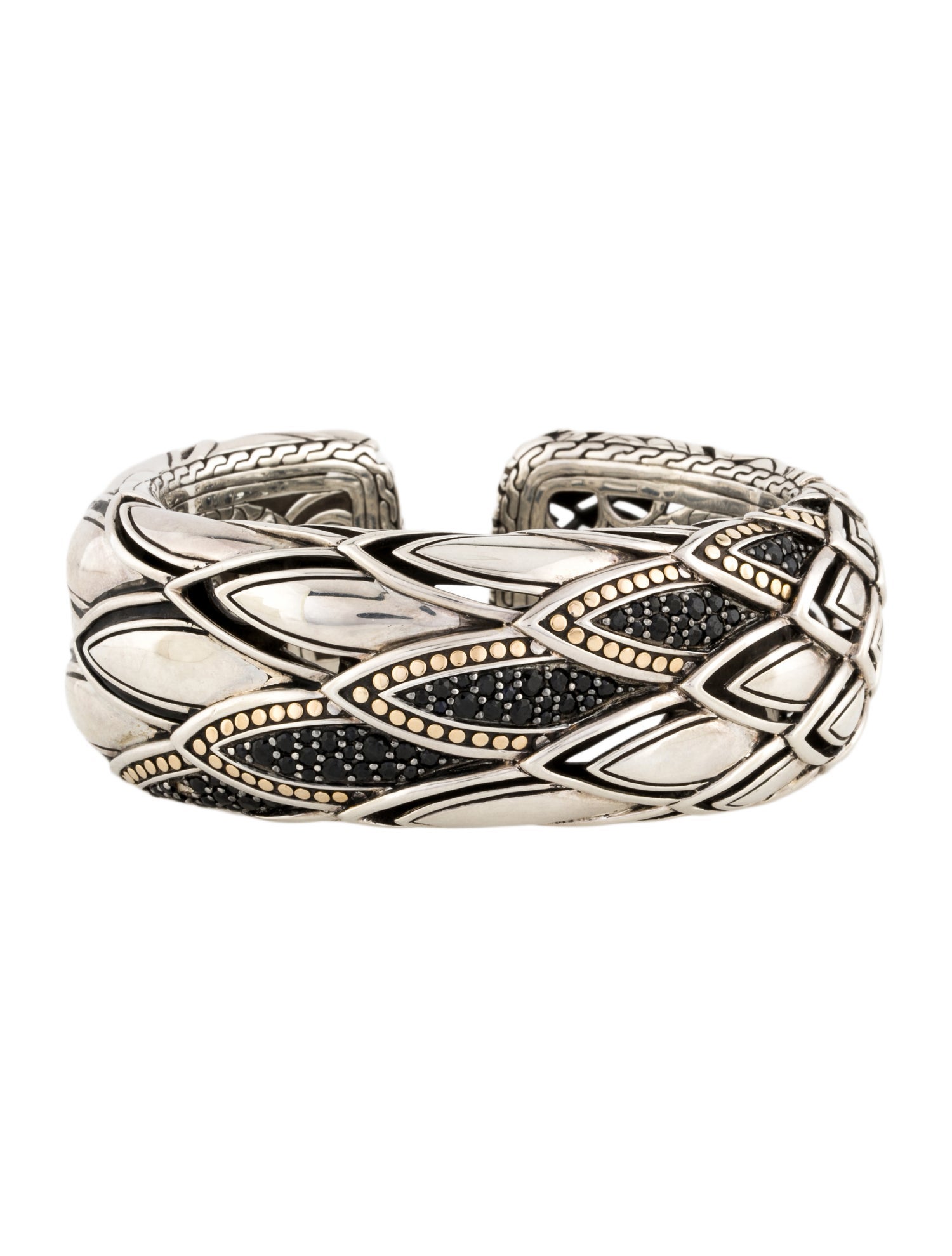 John Hardy Sapphire Legends Naga Dot Kick Bracelet Cuff