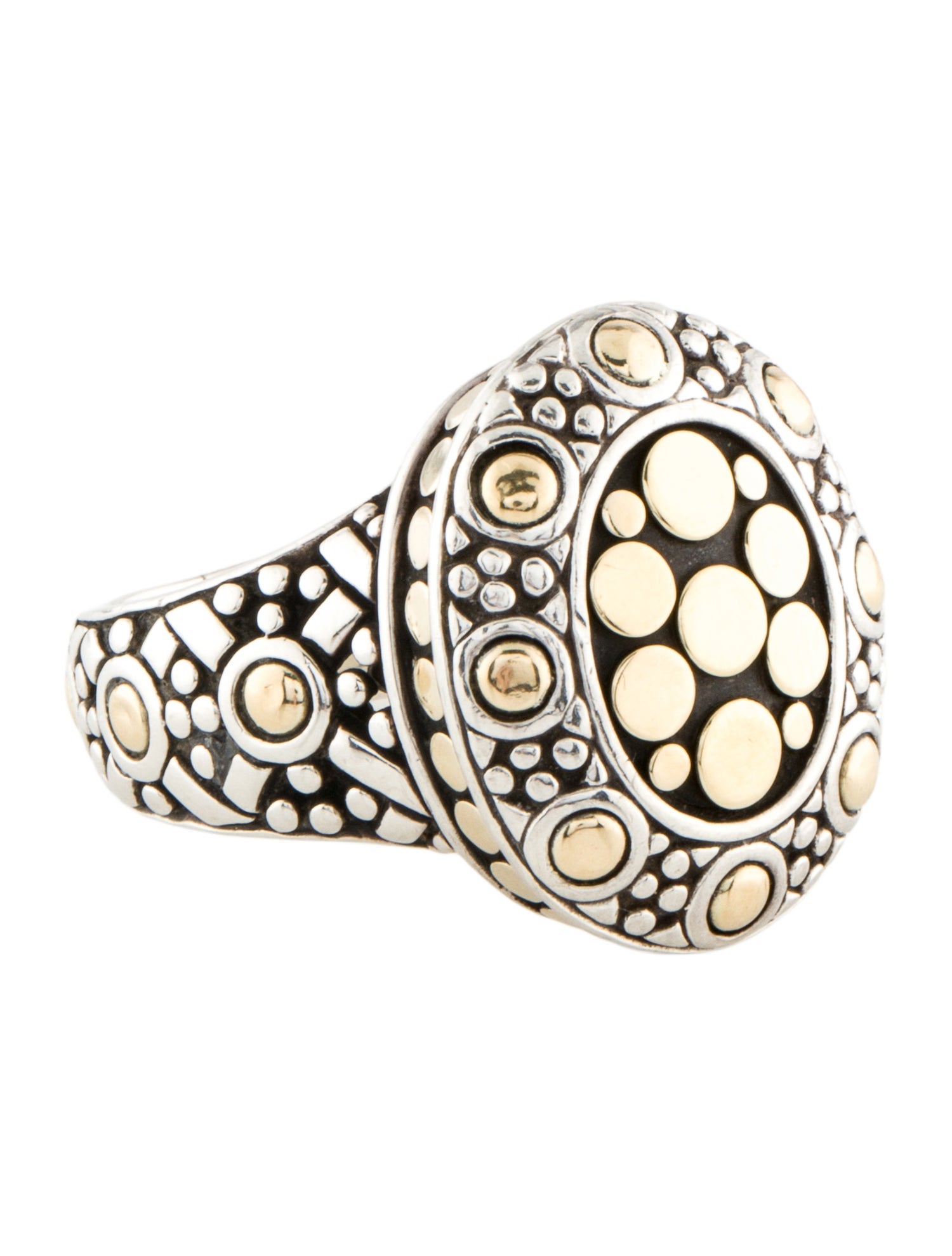John Hardy Two-Tone Jaisalmer Dot Ring