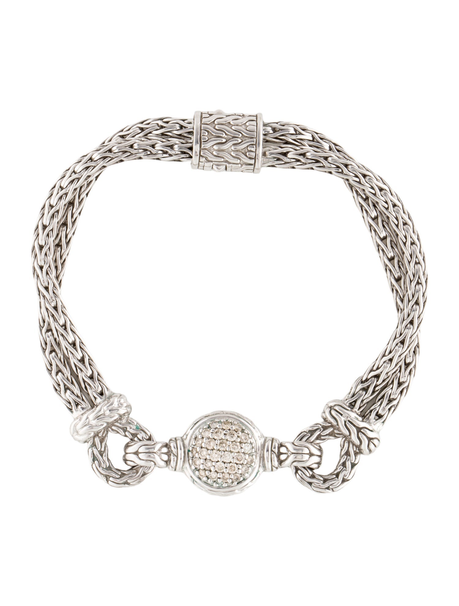 John Hardy Diamond Station Bracelet