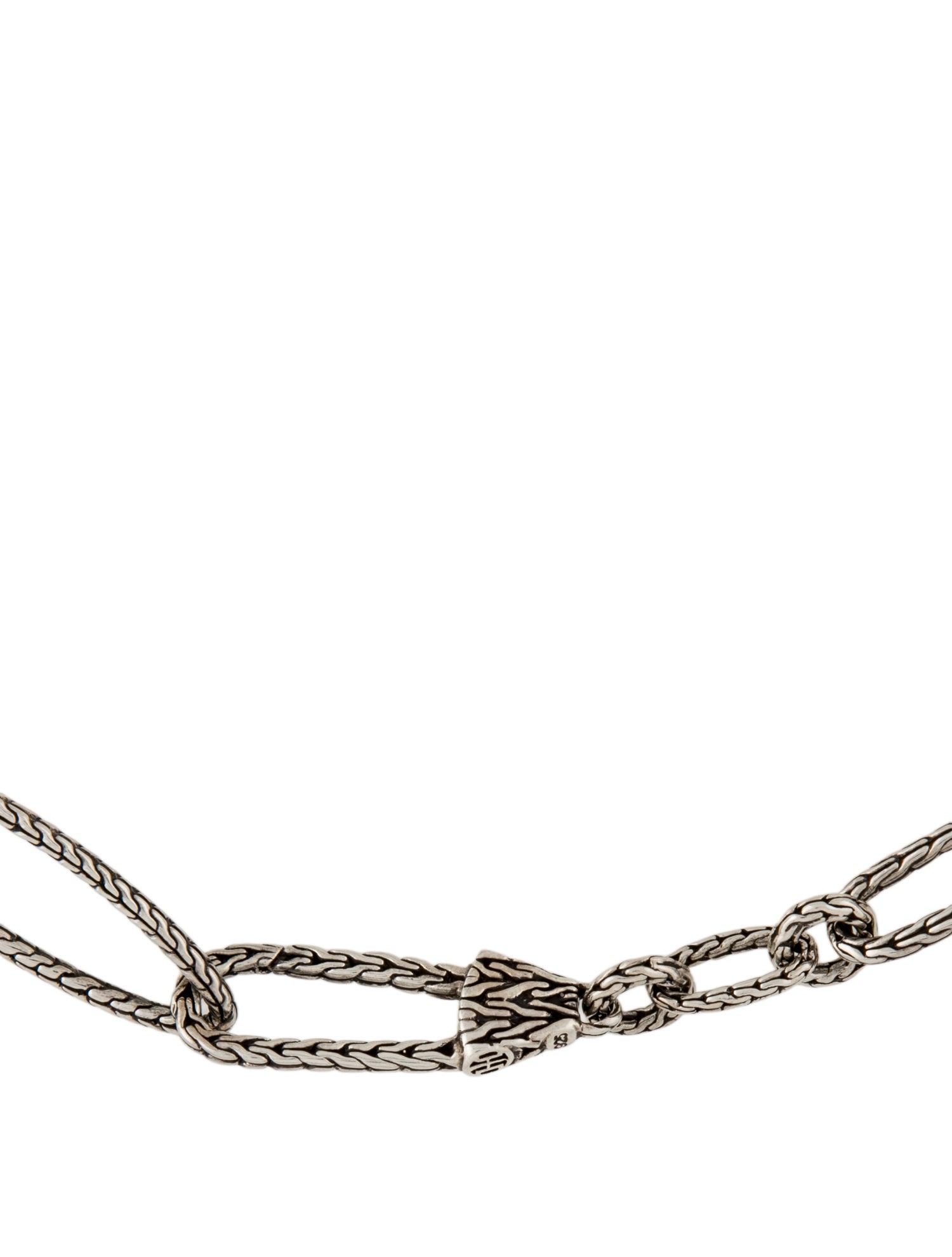 John Hardy Mixed Chain Link Necklace