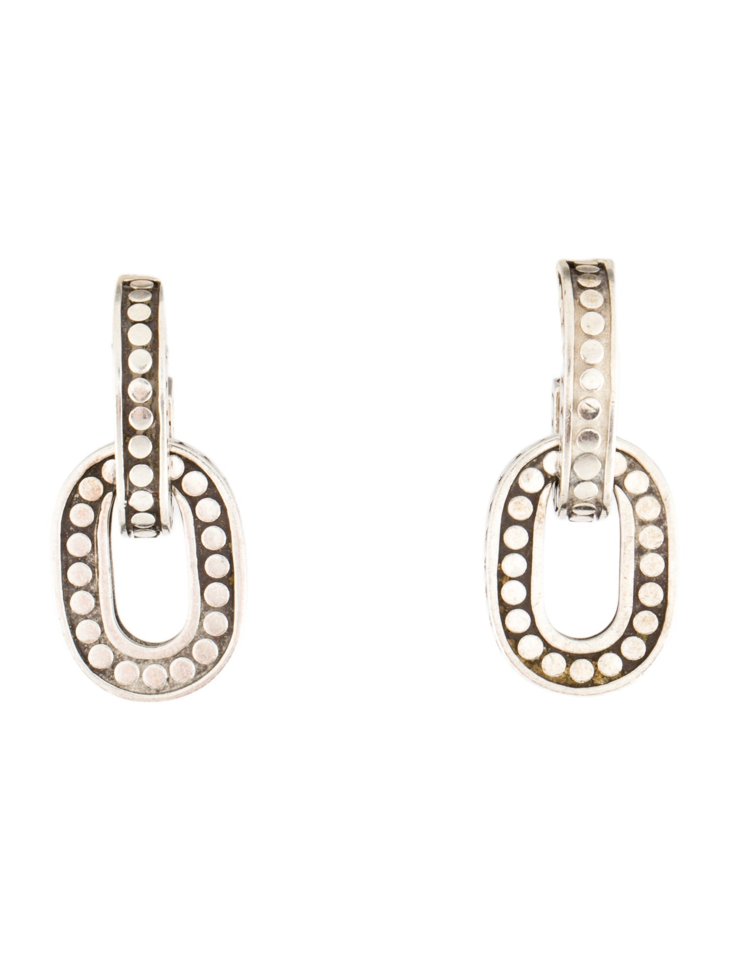 John Hardy Dot Link Drop Earrings