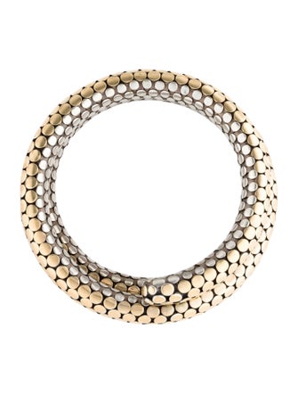 John Hardy Two-Tone Dot Double Coil Bracelet