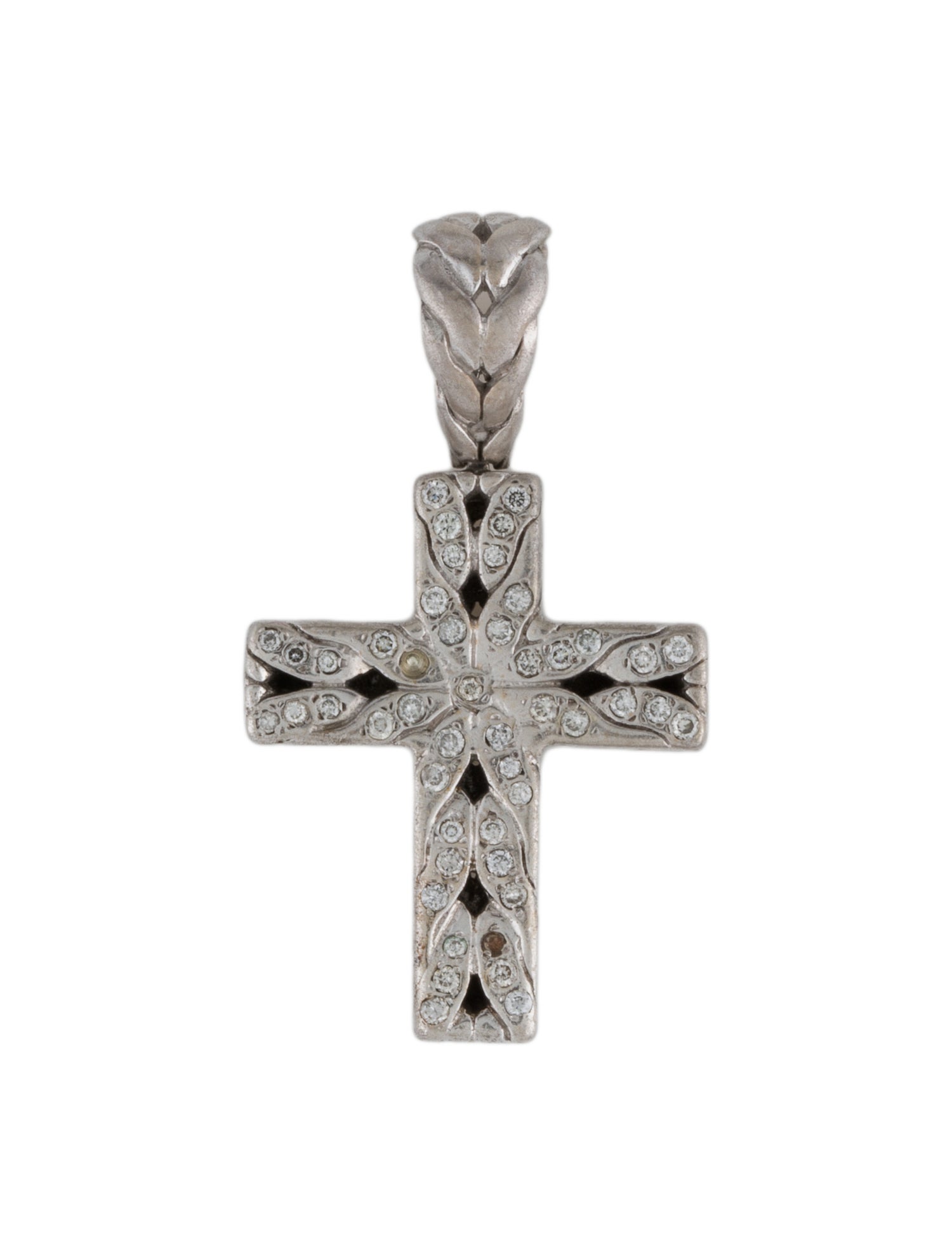 John Hardy Diamond Cross Pendant
