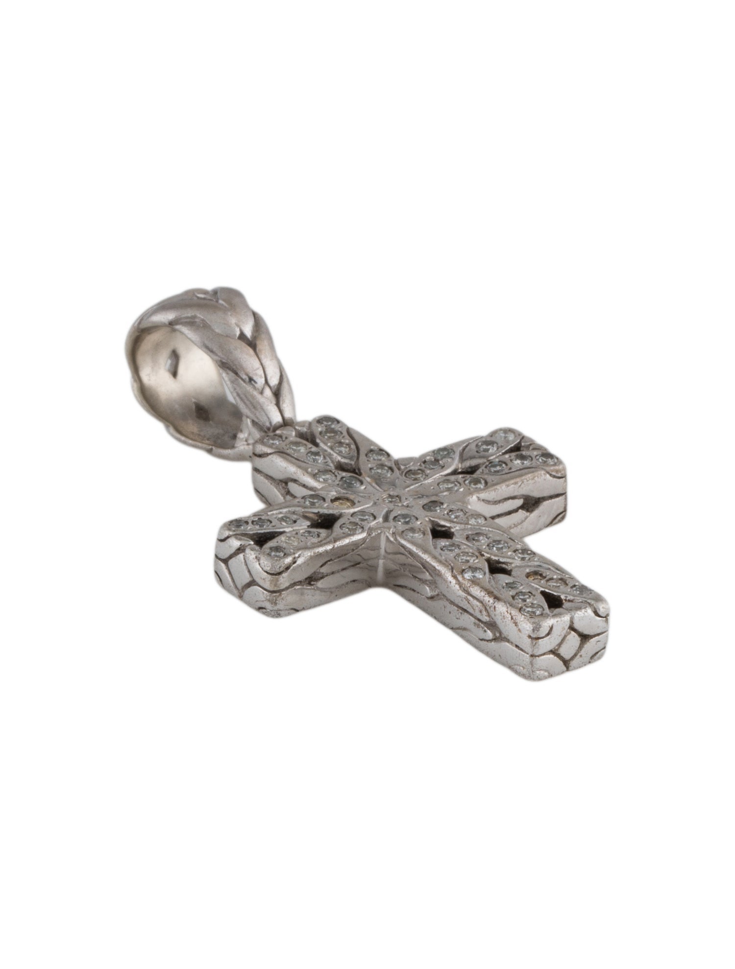 John Hardy Diamond Cross Pendant