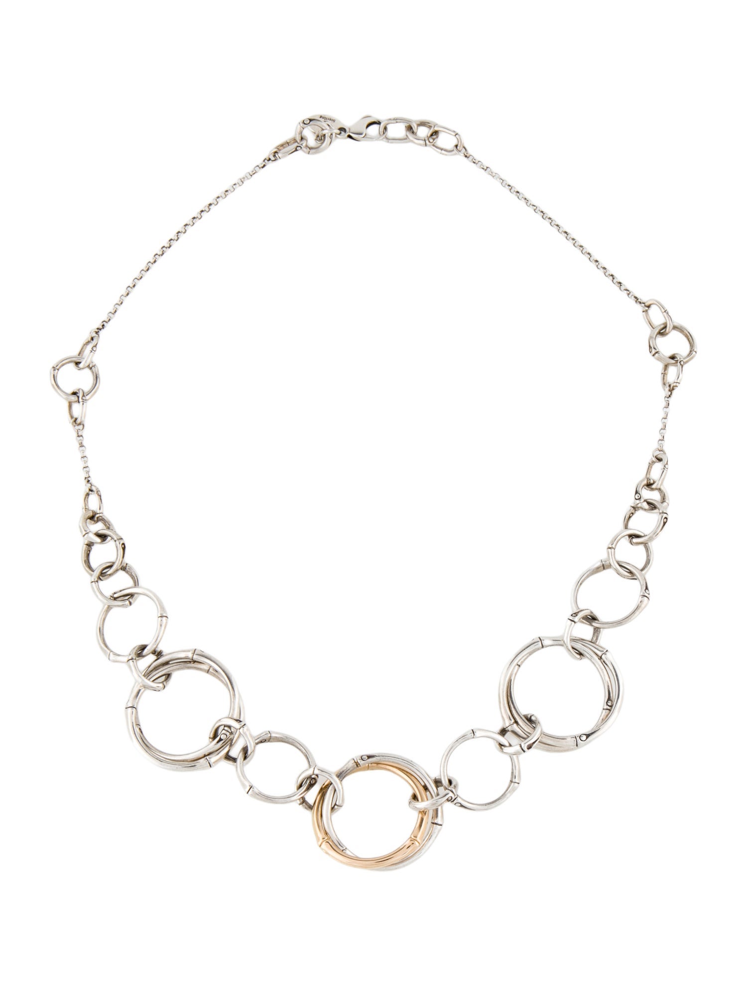 John Hardy Two-Tone Bamboo Collar Necklace