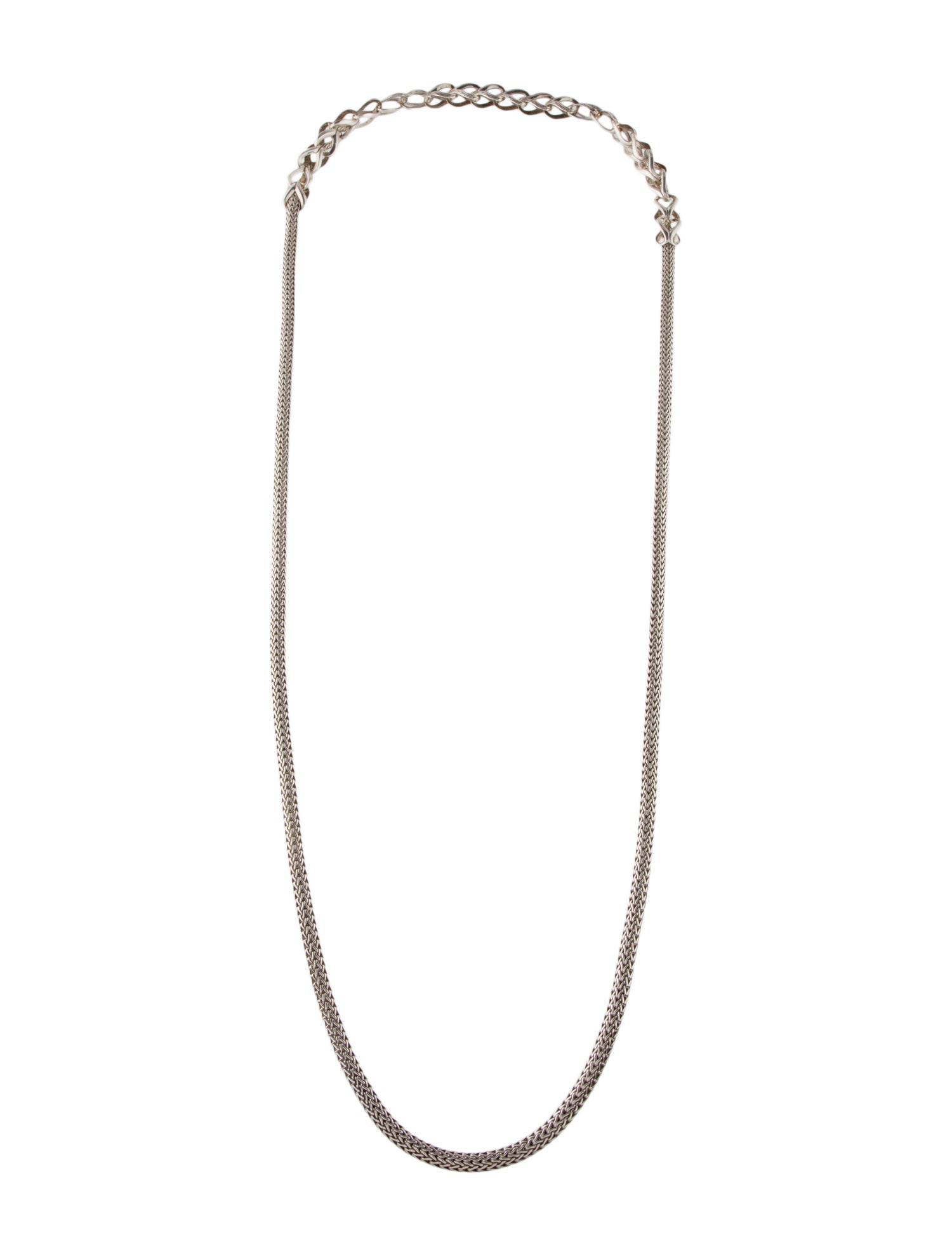 John Hardy Asli Chain Link Necklace w/ Bracelet Attachment